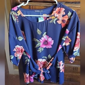West Kei Tie Front Blouse